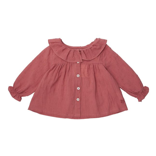 Baby Dotted Swiss Blouse | Rosa