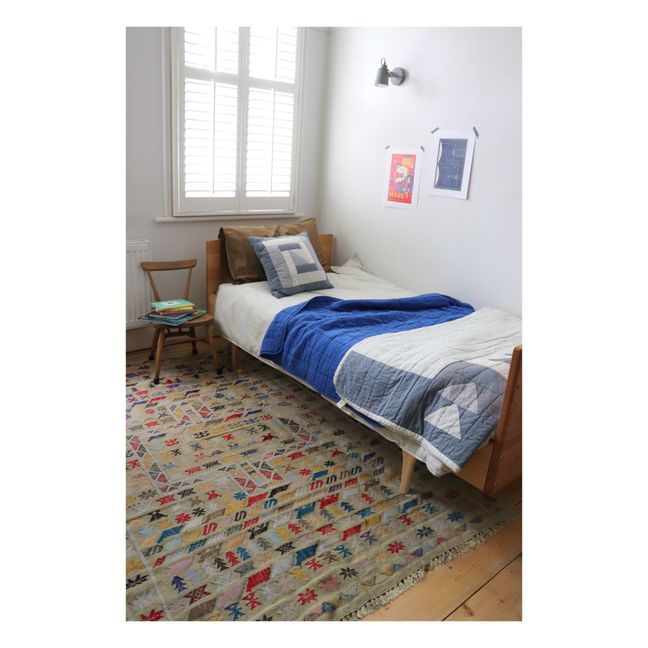 Couverture matelassée en coton | Cobalt