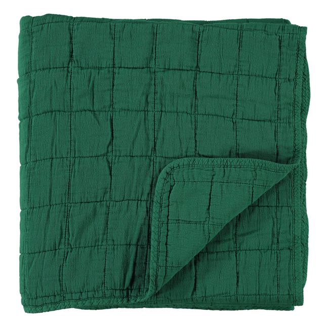 Couverture matelassée en coton | Verde bosque