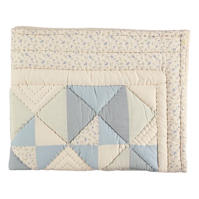 Couverture patchwork Bella | Blau