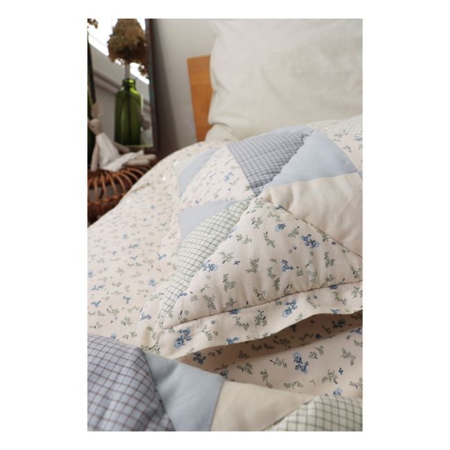 Taie d'oreiller patchwork Bella | Blau
