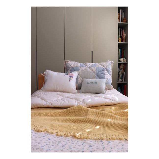 Taie d'oreiller patchwork Bella | Bleu