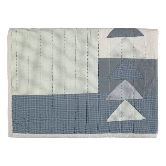 Patchwork blanket | Blue