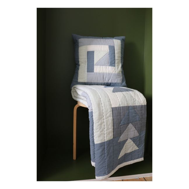 Coussin patchwork | Azul
