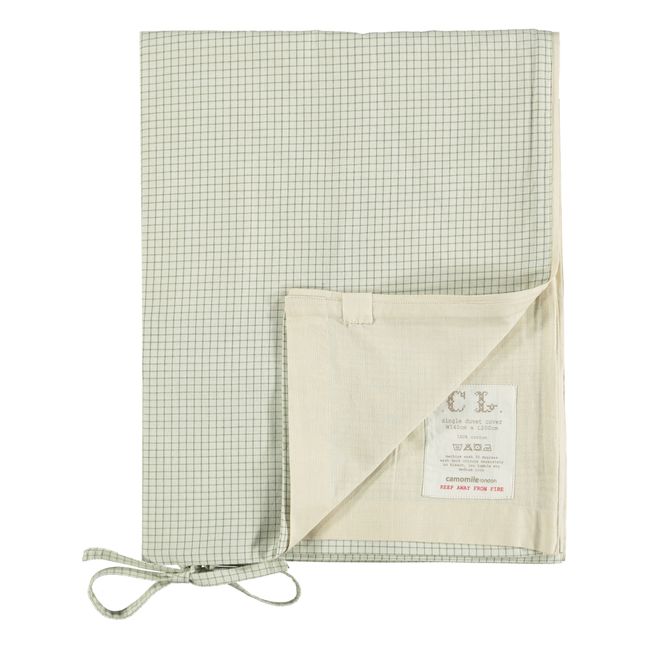Housse de couette Green Check | Vert