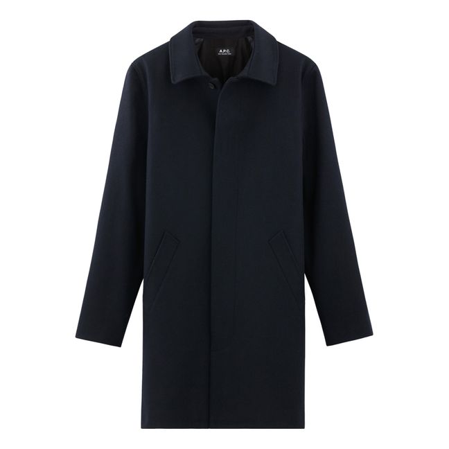 Mac Auster Wool Coat | Azul Marino