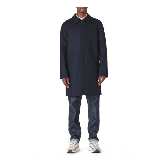 Mac Auster Wool Coat | Navy blue