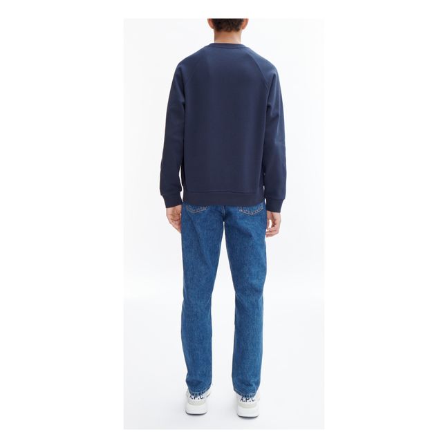 Shaun Organic Cotton Sweatshirt | Navy blue
