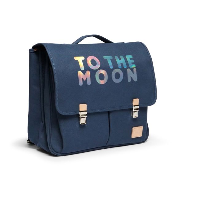 To The Moon Satchel | Navy blue