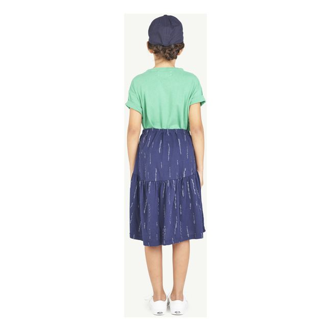 Bird Jersey Skirt | Navy blue