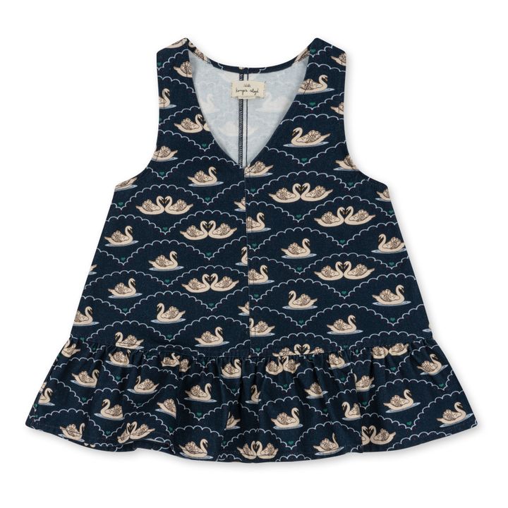 Kleid Bio-Baumwolle Fen | Navy- Produktbild Nr. 0