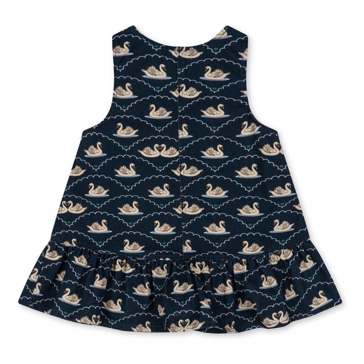 Fen organic cotton dress | Navy blue- Product image n°8