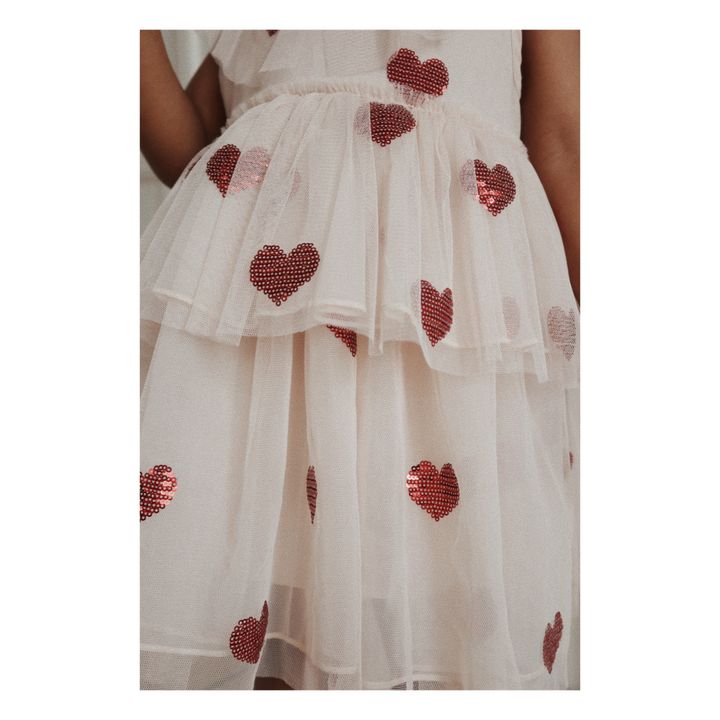 Yvonne Fairy hearts dress | Pale pink- Product image n°3