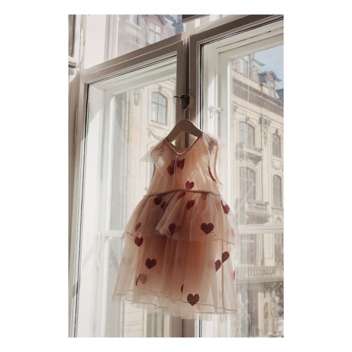 Yvonne Fairy hearts dress | Pale pink- Product image n°6