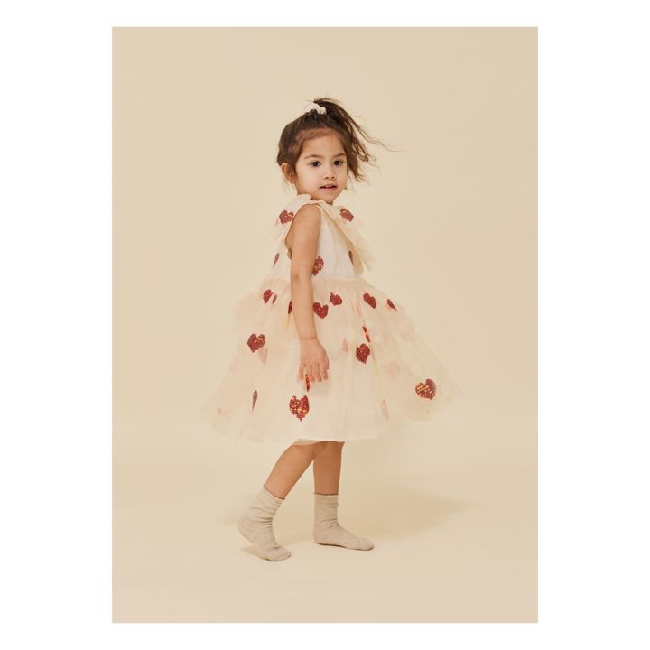 Yvonne Fairy hearts dress | Pale pink- Product image n°7