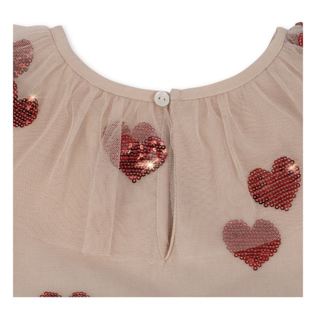 Robe Cœurs Yvonne Fairy | Rose pâle