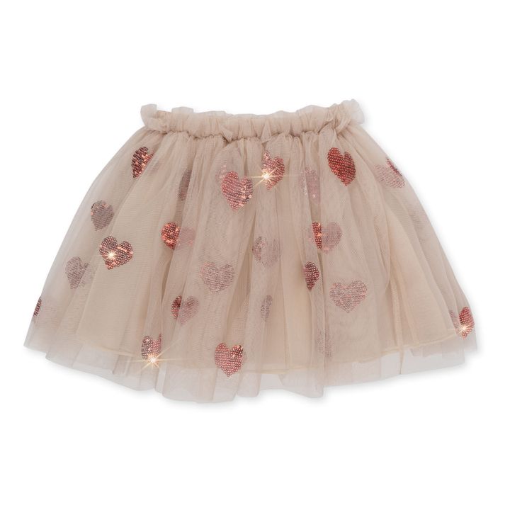 Yvonne hearts skirt | Pale pink- Product image n°0