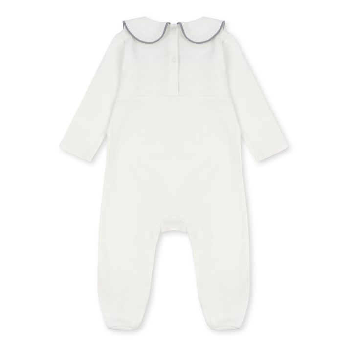 Pyjama aus Bio-Baumwolle mit Claudine-Kragen My First Christmas | Weiß- Produktbild Nr. 4
