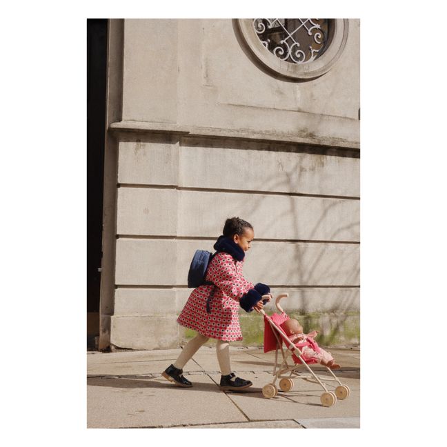 Manteau Carreaux Nela | Rouge