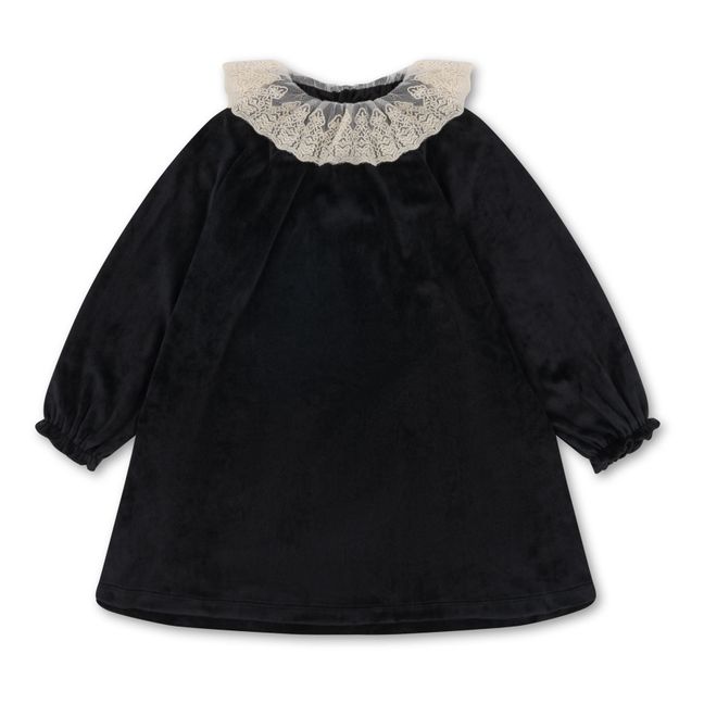 Kleid "Colerette" aus recyceltem Material Venola | Schwarz