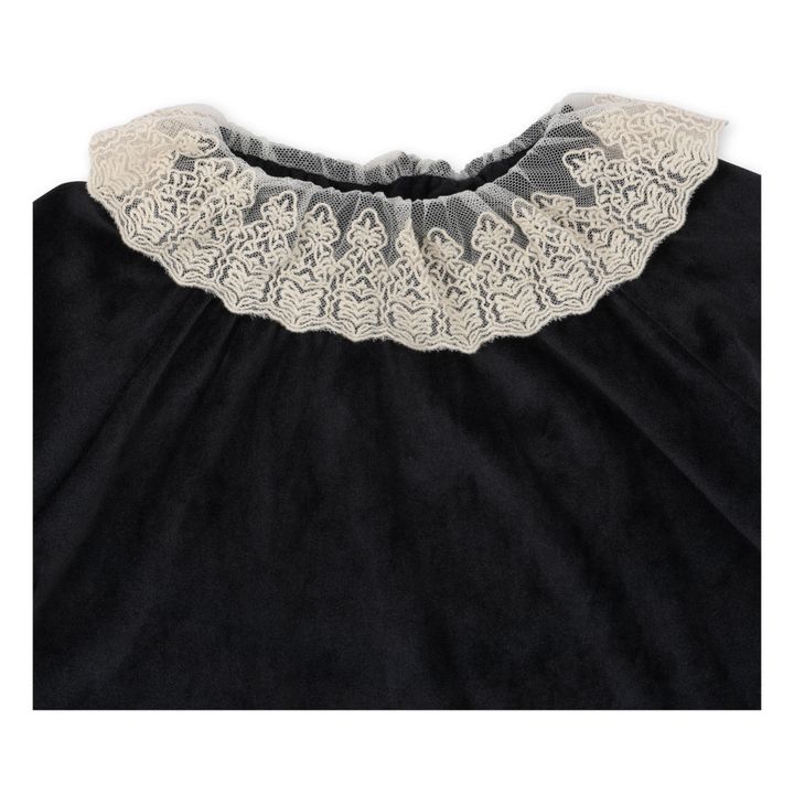 Vestido con cuello de material reciclado Venola | Negro- Imagen del producto n°5