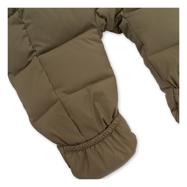 Combinaison de Ski Matière Recyclée Unie Nutti Down | Khaki