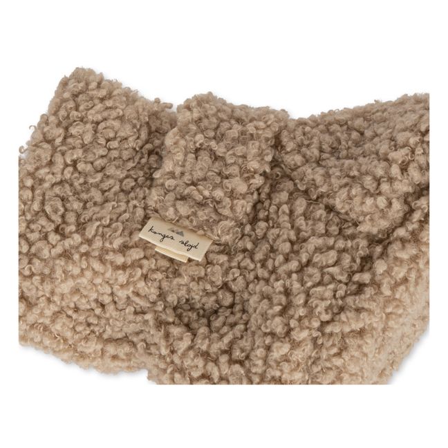 Grizz Sherpa Booties | Taupe brown