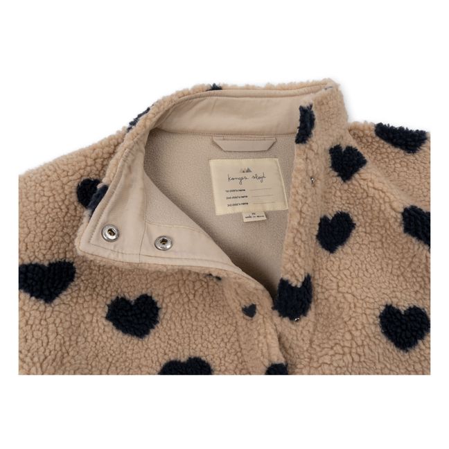 Jody Sherpa Heart Jacket | Beige