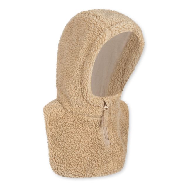 Cagoule Façon Fourrure Teddy | Beige