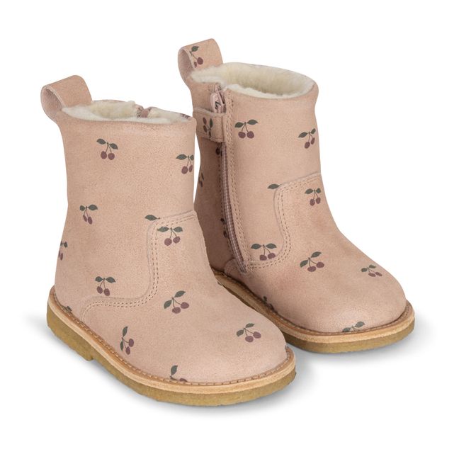 Pippi Pull Fur-Lined Boots | Pale pink
