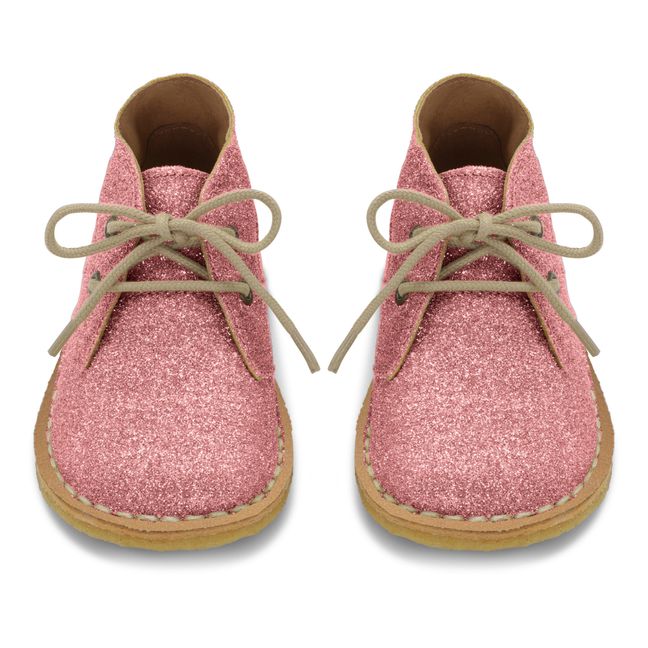 Sneakers Woolie Desert Glitter | Rosa