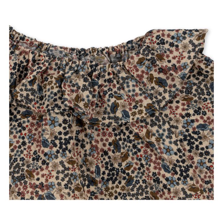 Bluse aus Bio-Baumwolle mit Blumenkragen Malis | Beige- Produktbild Nr. 3