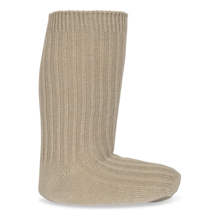 3 paia di calzini a coste in cotone biologico | Marrone- Immagine del prodotto n°3