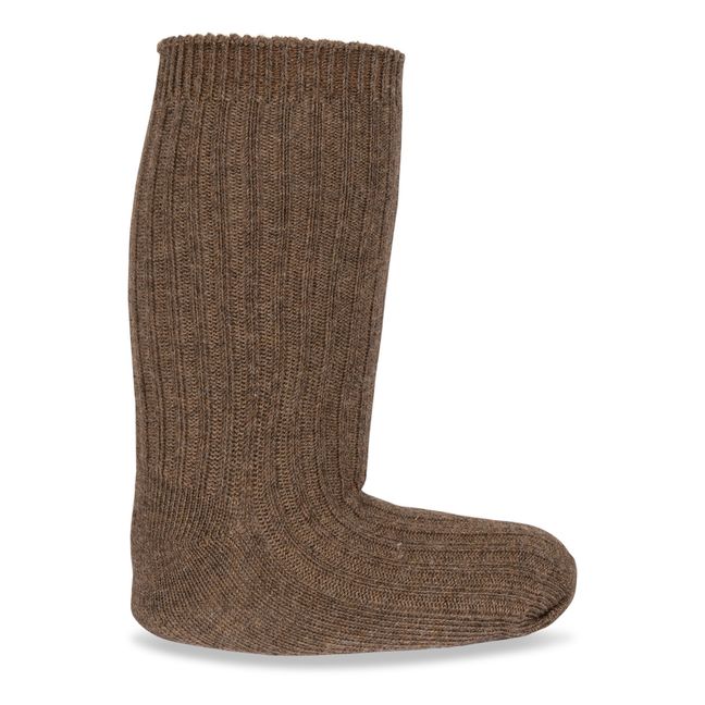 Organic Cotton Ribbed Socks - Set of 3 | Marrone