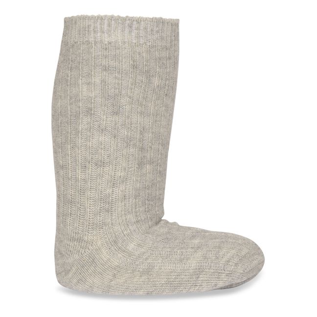 Organic Cotton Ribbed Socks - Set of 3 | Marrón