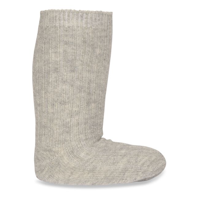 Lot 3 Paires Chaussettes Côtelées Coton Bio | Marron