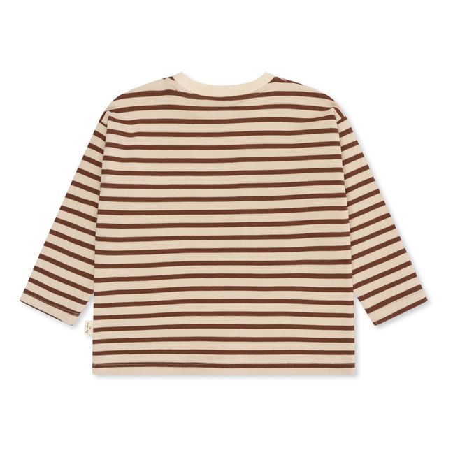 Blouse Coton Bio Rayée Amies | Beige