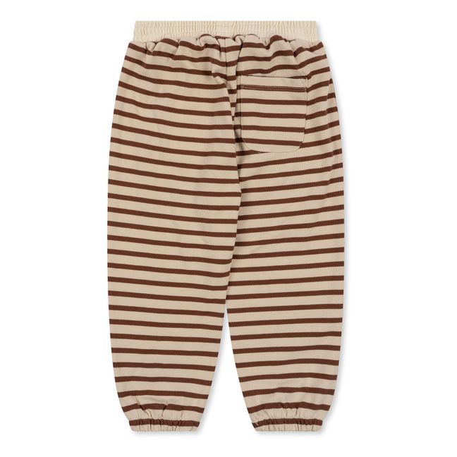 Jogger Coton Bio Rayé Amies | Beige