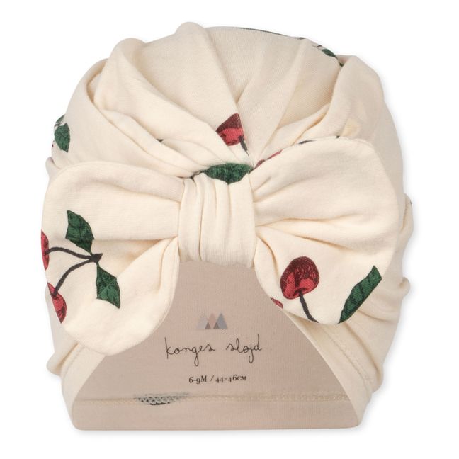 Bonnet Turban Coton Bio Bambi | Ecru