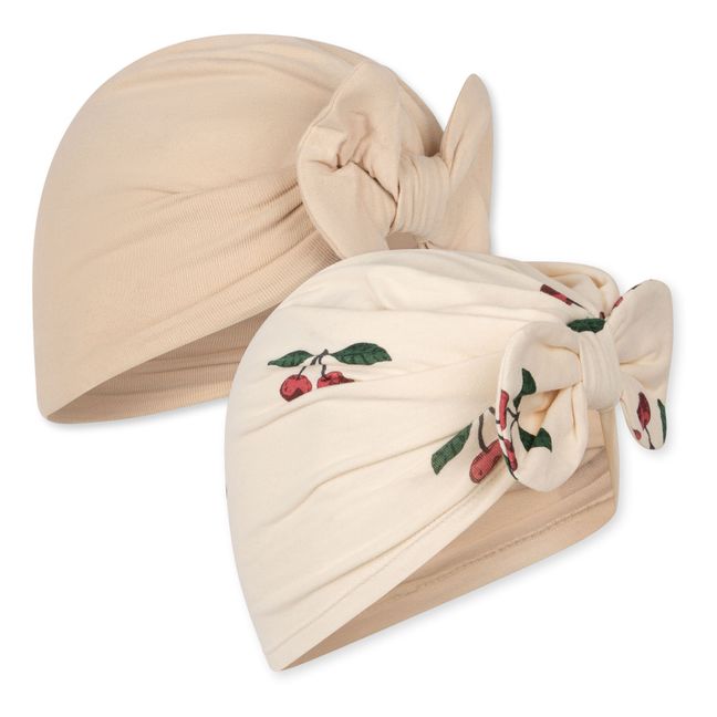 Bonnet Turban Coton Bio Bambi | Ecru