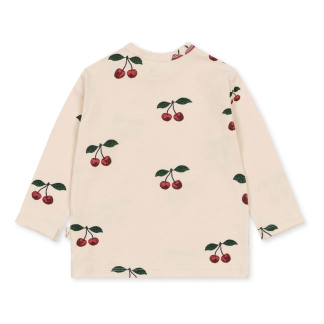Maglietta in cotone organico Cherry | Ecru