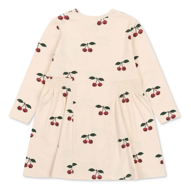 Kleid Bio-Baumwolle Kirschen | Seidenfarben