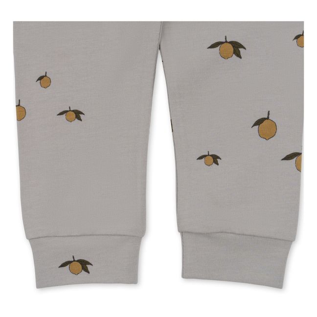 Jogger Coton Bio Citrons | Gris
