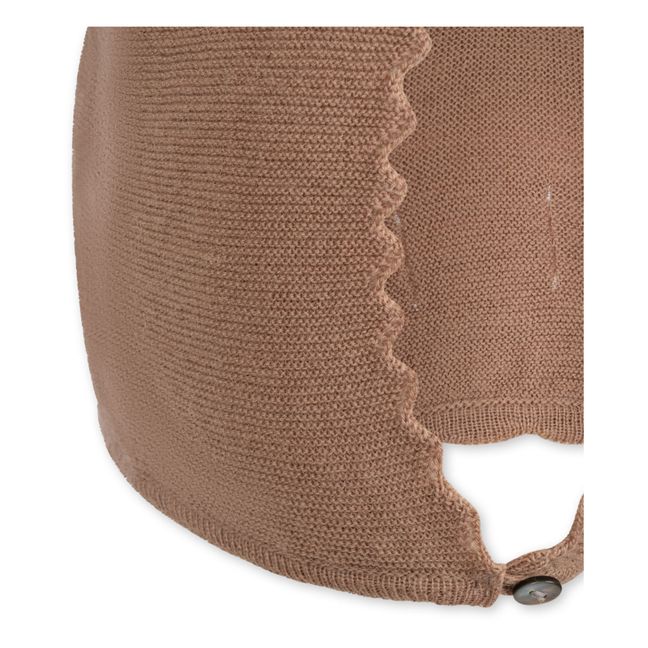 Bonnet Chat Mérinos | Vieux Rose