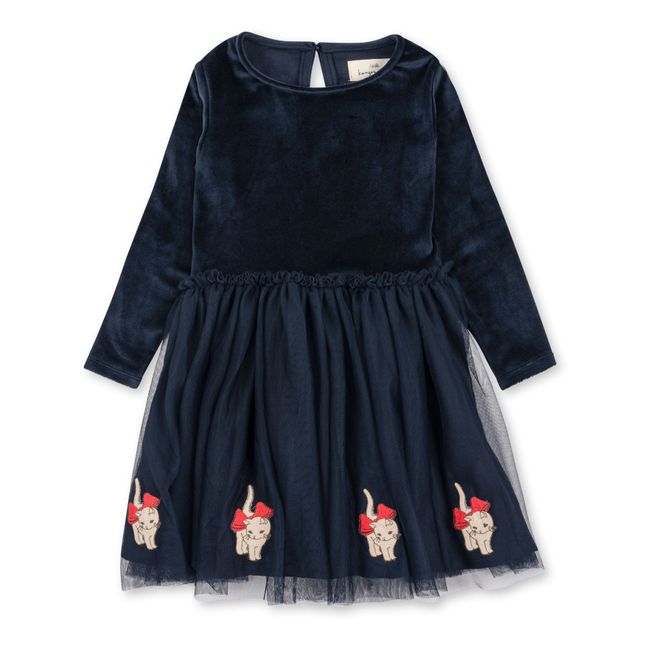 Florine recycled material dress | Navy blue