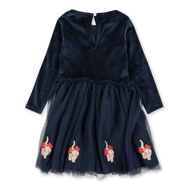Florine recycled material dress | Navy blue