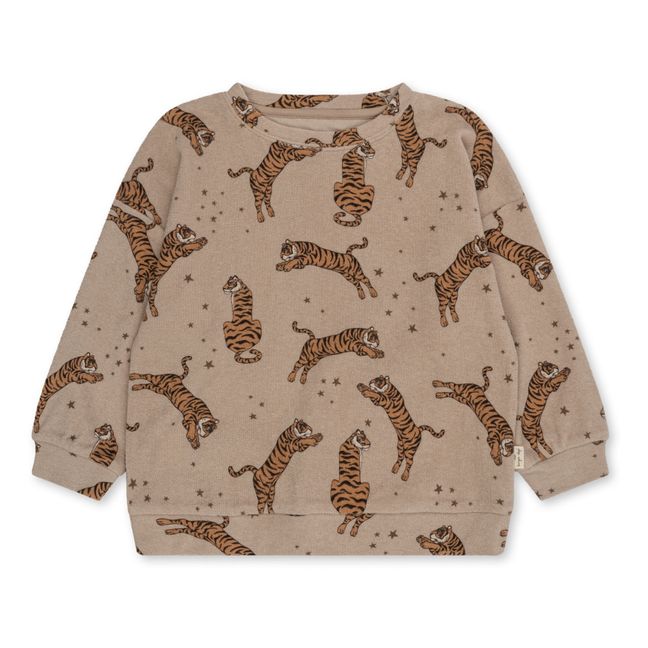 Sweat Coton Bio Tigres Itty | Sable