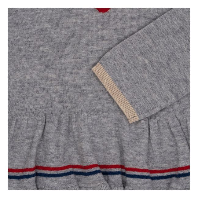 Blouse Col Claudine Laine Maxime | Gris