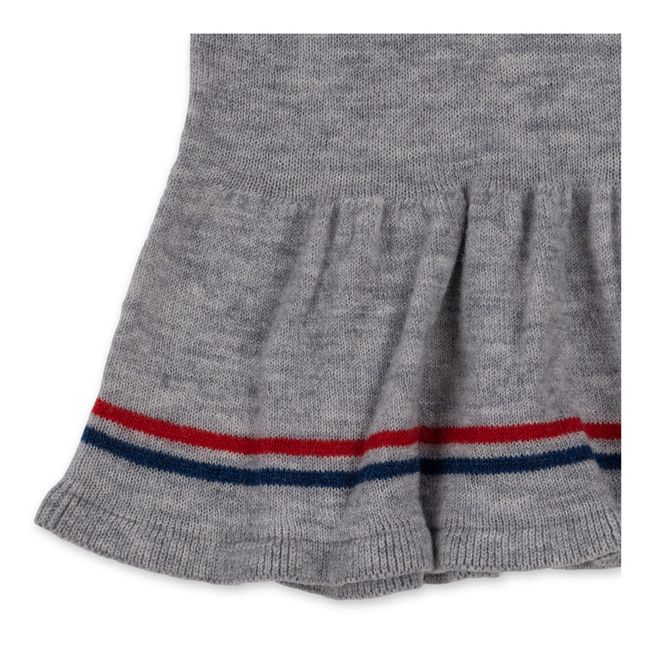 Maxime Wool Claudine Collar Blouse | Grey