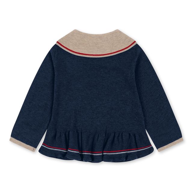 Blouse Col Claudine Laine Maxime | Azul Marino